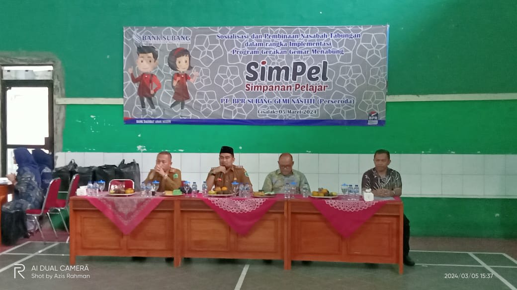 Sosialisasi Dan Pembinaan Nasabah Tabungan SIMPEL Dalam Program Gerakan Menabung, Oleh PT BPR Subang Gemi Nastiti