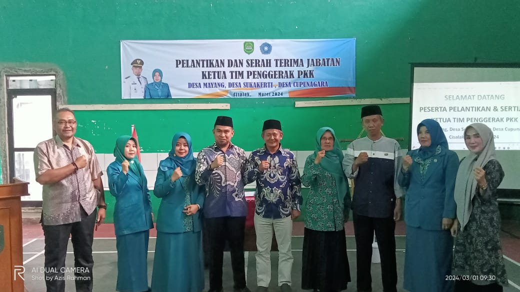 Pelantikan Dan Serah Terima Jabatan Ketua Tim Penggerak PKK Desa Sukakerti, Mayang, Dan Desa Cupunagara Kecamatan Cisalak