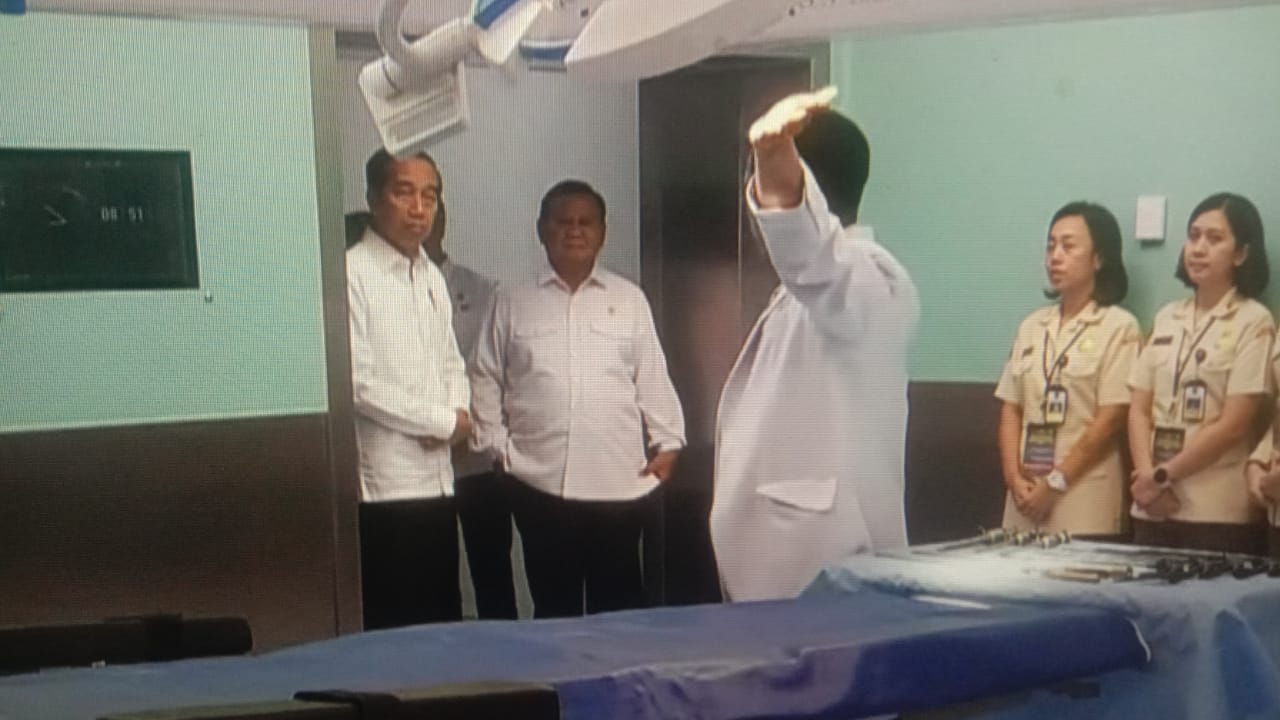 Peresmian RS Pertahanan Jend.Soedirman" Jakarta, 19 Februari 2024 hari Senin Presiden RI Ir.Joko Widodo dan MENHAN RI Prabowo Subianto