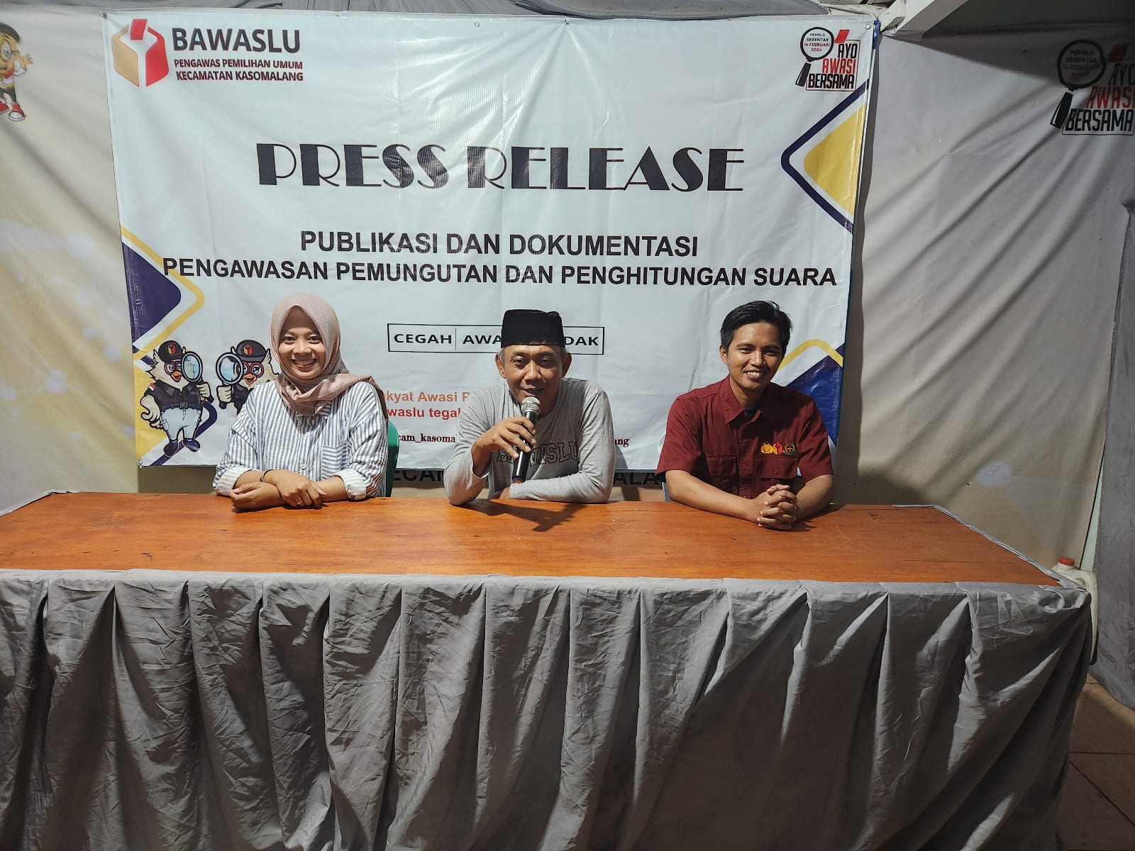 Proses Pemungutan Suara Pemilu 2024 Di Wilayah Kecamatan Kasomalang Berjalan Aman dan Lancar