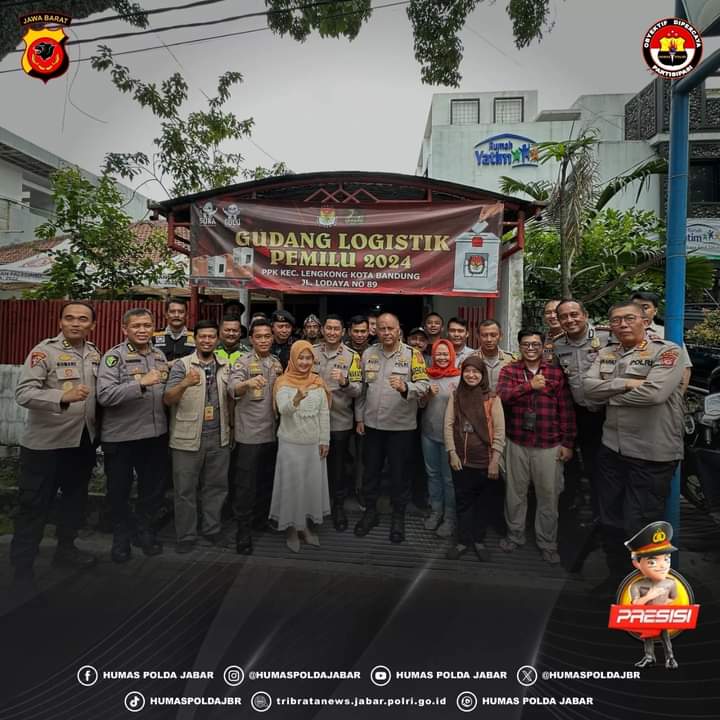 Wakapolda Jabar Brigjen Pol Bariza Sulfi. melakukan kunjungan kerja Ke Gudang Logistik PPK Lengkong Jl. Lodaya No. 89 Kel. Lingkar Selatan Kec. Lengkong Kota Bandung