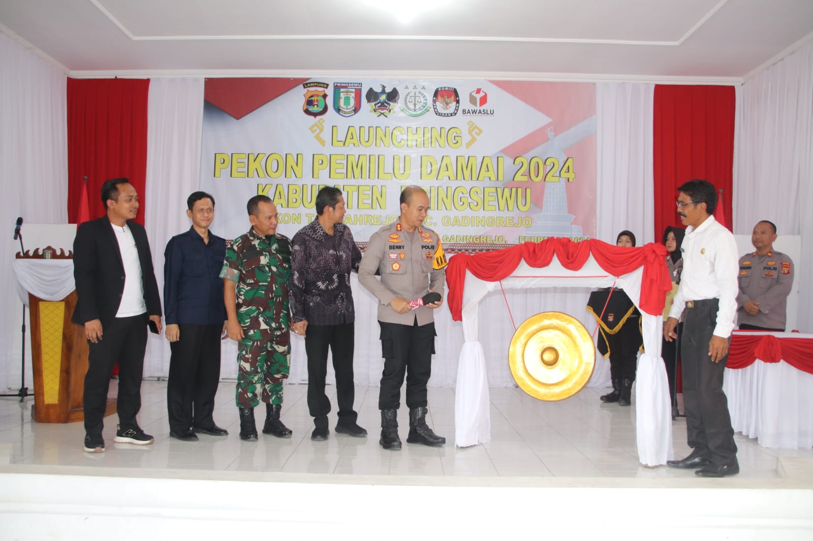 Pekon Tambahrejo Di Launching Menjadi Desa Pemilu Damai Di Kabupaten Pringsewu
