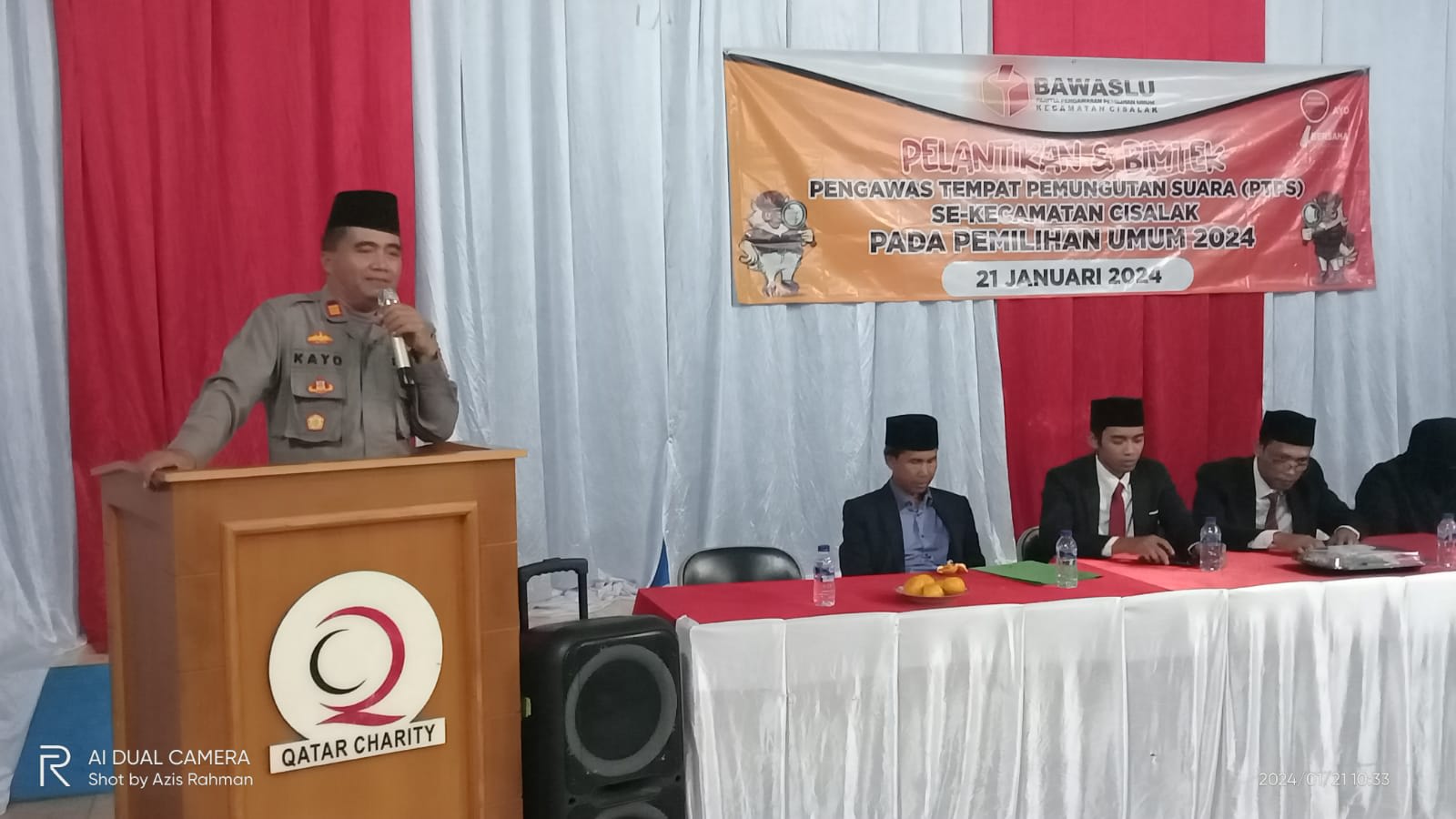 Kapolsek Cisalak Hadiri Pelantikan PTPS Kecamatan Cisalak