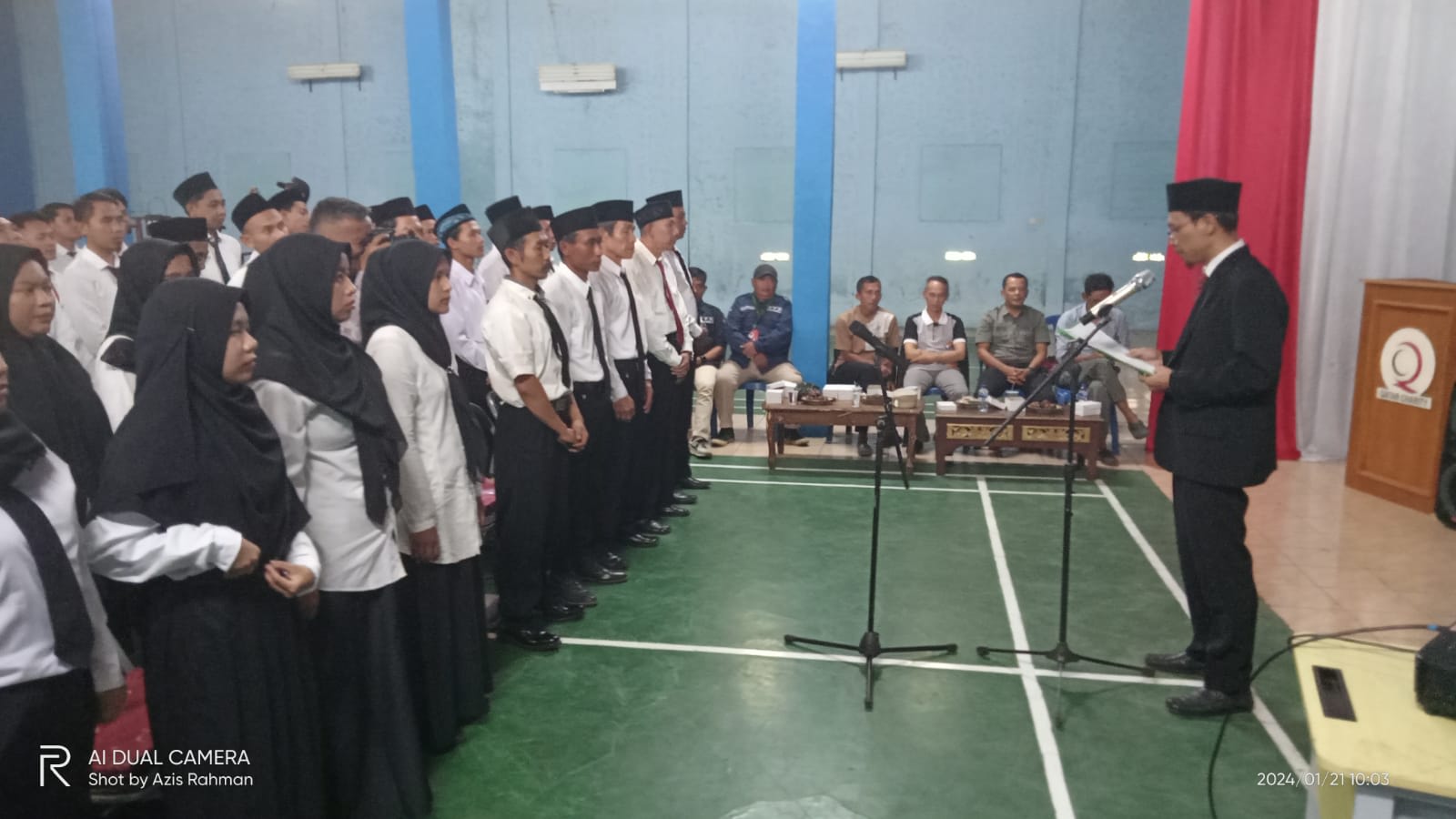 Panwaslu Kecamatan Cisalak Lantik 125 Panwas TPS Dari 9 Desa se-Kecamatan Cisalak