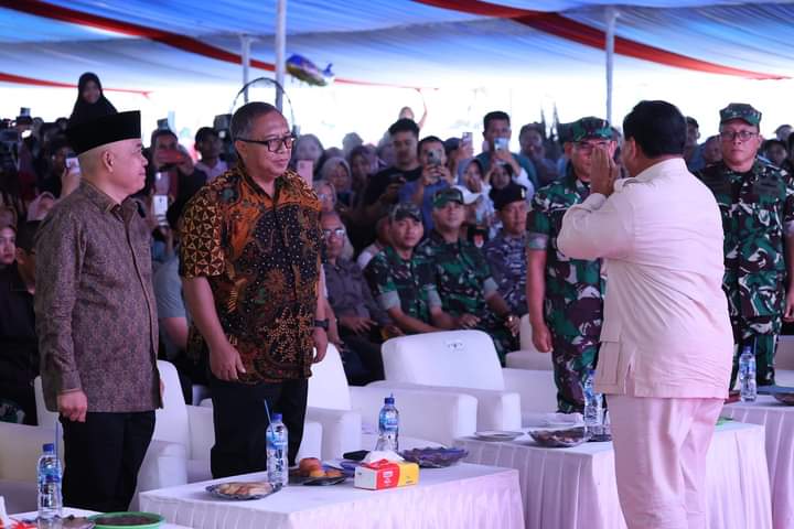 Menteri Pertahanan Prabowo Subianto Resmikan Sembilan Titik Sumber Air Bersih di Kabupaten Sukabumi
