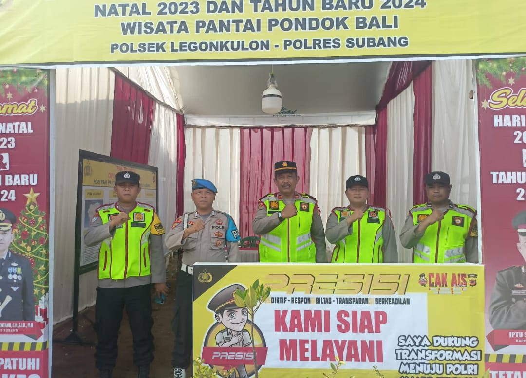 Polsek LegonKulon Lakukan Pengecekan Lokasi Wisata dan Gelar Ops Lilin Lodaya 2023 Jalur Wisata Pondok Bali