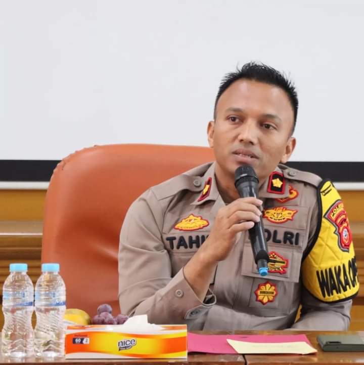 Wakapolres Sukabumi Kota, Kompol Tahir Muhiddin Mengajak Warga Untuk Mendukung Terciptanya Pemilu 2024 Aman dan Damai