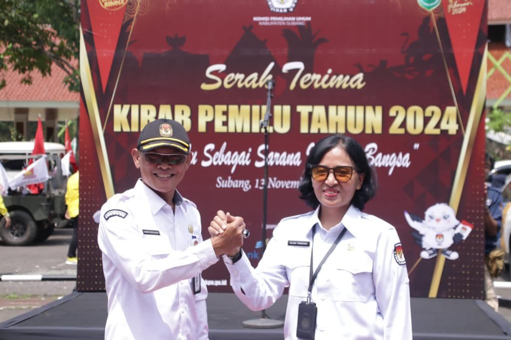 HADIRI KIRAB PEMILU 2024 KANG JIMAT AJAK SEMUA PIHAK JAGA KONDUSIFITAS