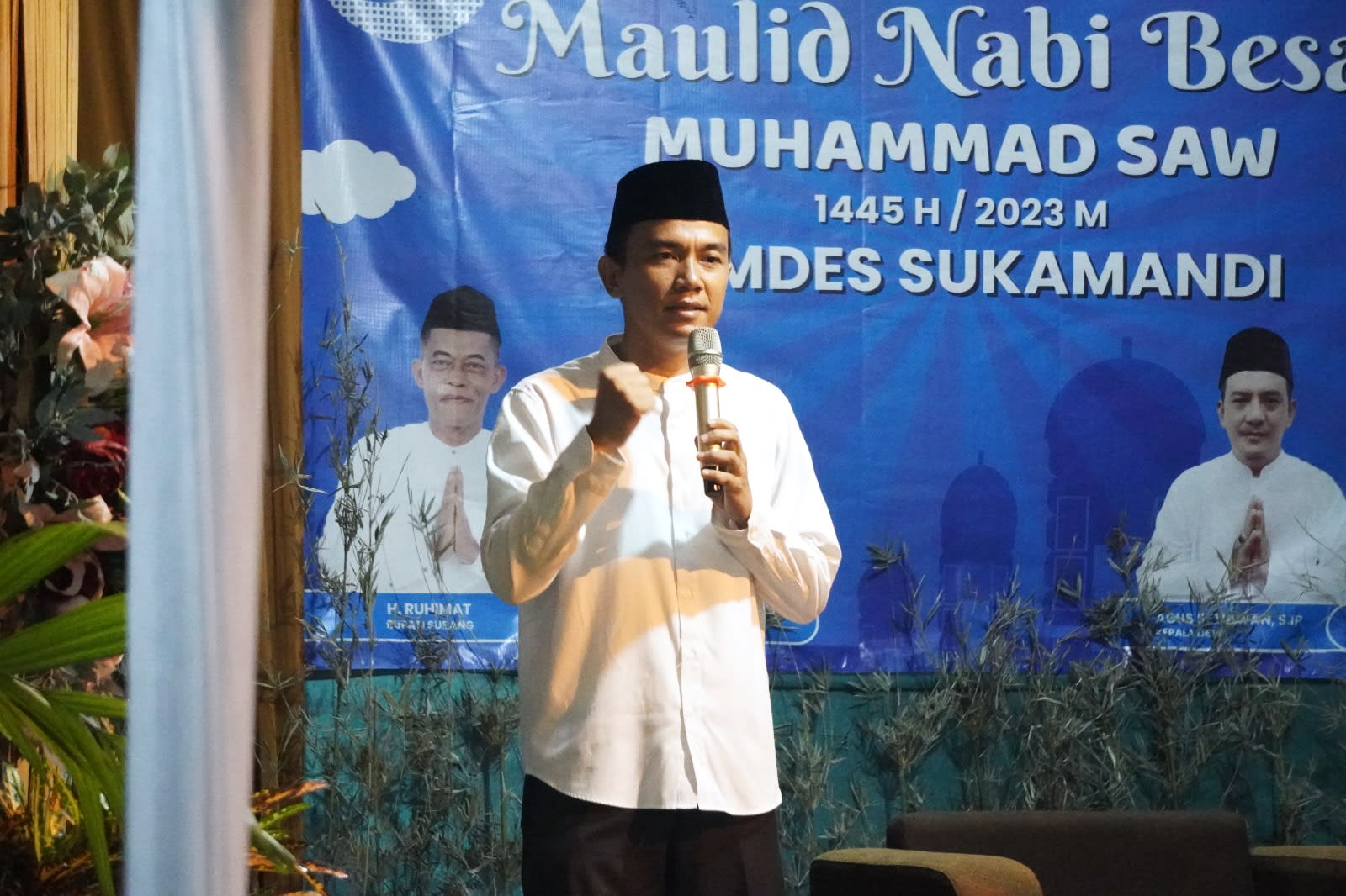 Hadiri Maulid Nabi di Desa Sukamandi, Kang Akur : Gotong Royong, Identitas Pembangunan