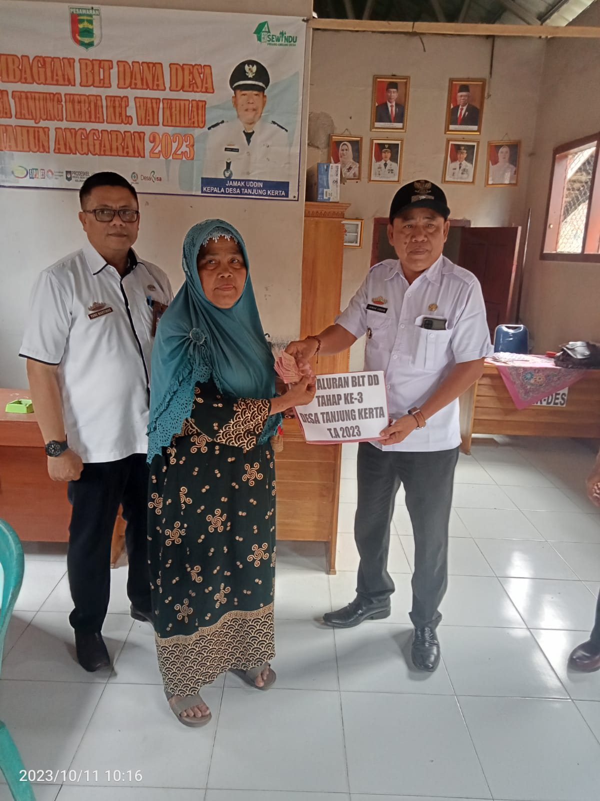 Pemdes Tanjung Kerta Salurkan BLT-DD Tahap lll Anggran Tahun 2023 Kepada 22 KPM