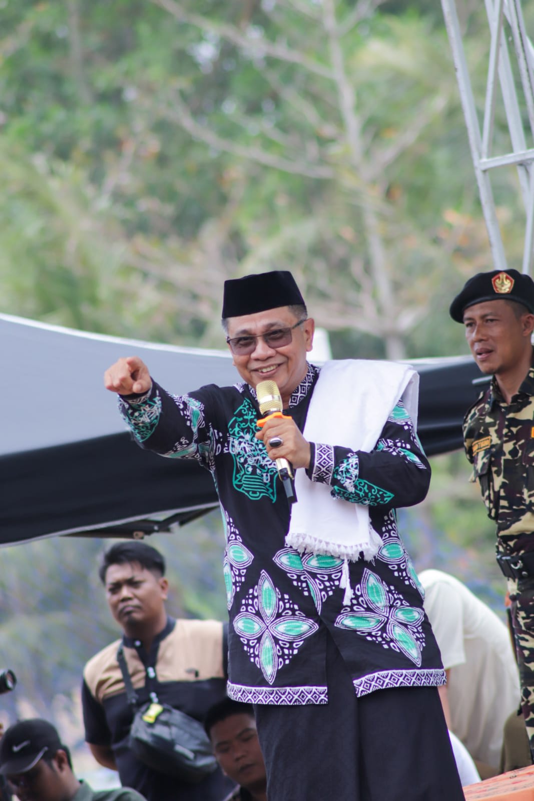 Desa Sawangan Tasyakuran dan Tabligh Akbar Maulid Nabi Muhammad SAW 1445H di hadiri Kang Jimat-Akur