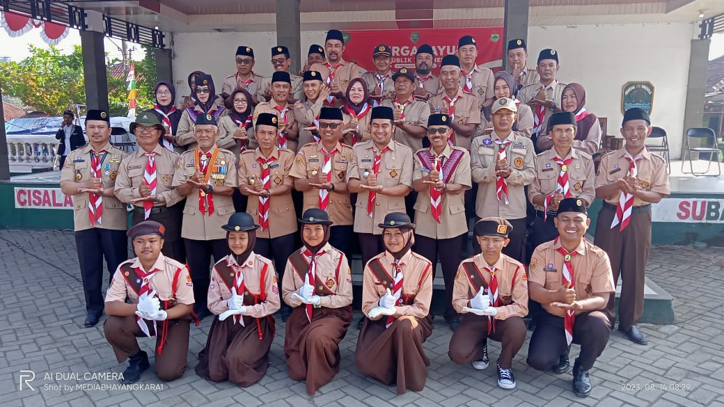 Hari Pramuka Ke-62 Di Kecamatan Cisalak Dilakukan Dengan Hidmat, Wujudkan Pramuka Yang Berkarakter Dan Mandiri