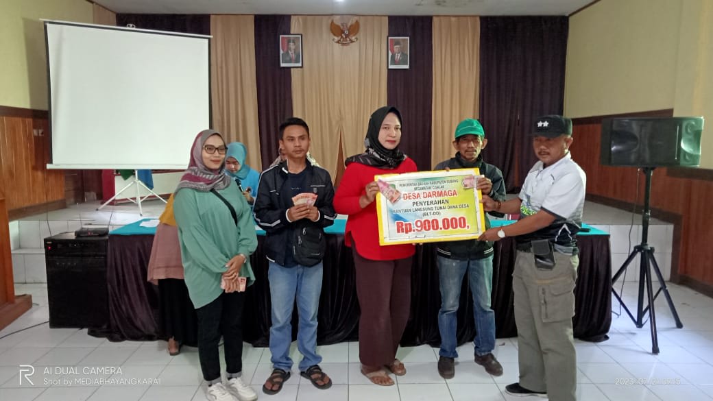 Sekitar 45 Penerima BLT Dana Desa Triwulan Ke-2 Desa Darmaga Didistribusikan