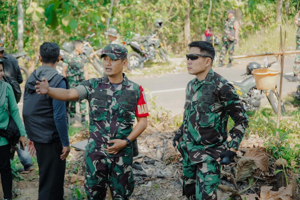Komandan Kodim 0619/Purwakarta Memimpin Pengecekan dan Peninjauan Demplot Ketahanan Pangan di Kebun Jagung Koramil 1904/Campaka