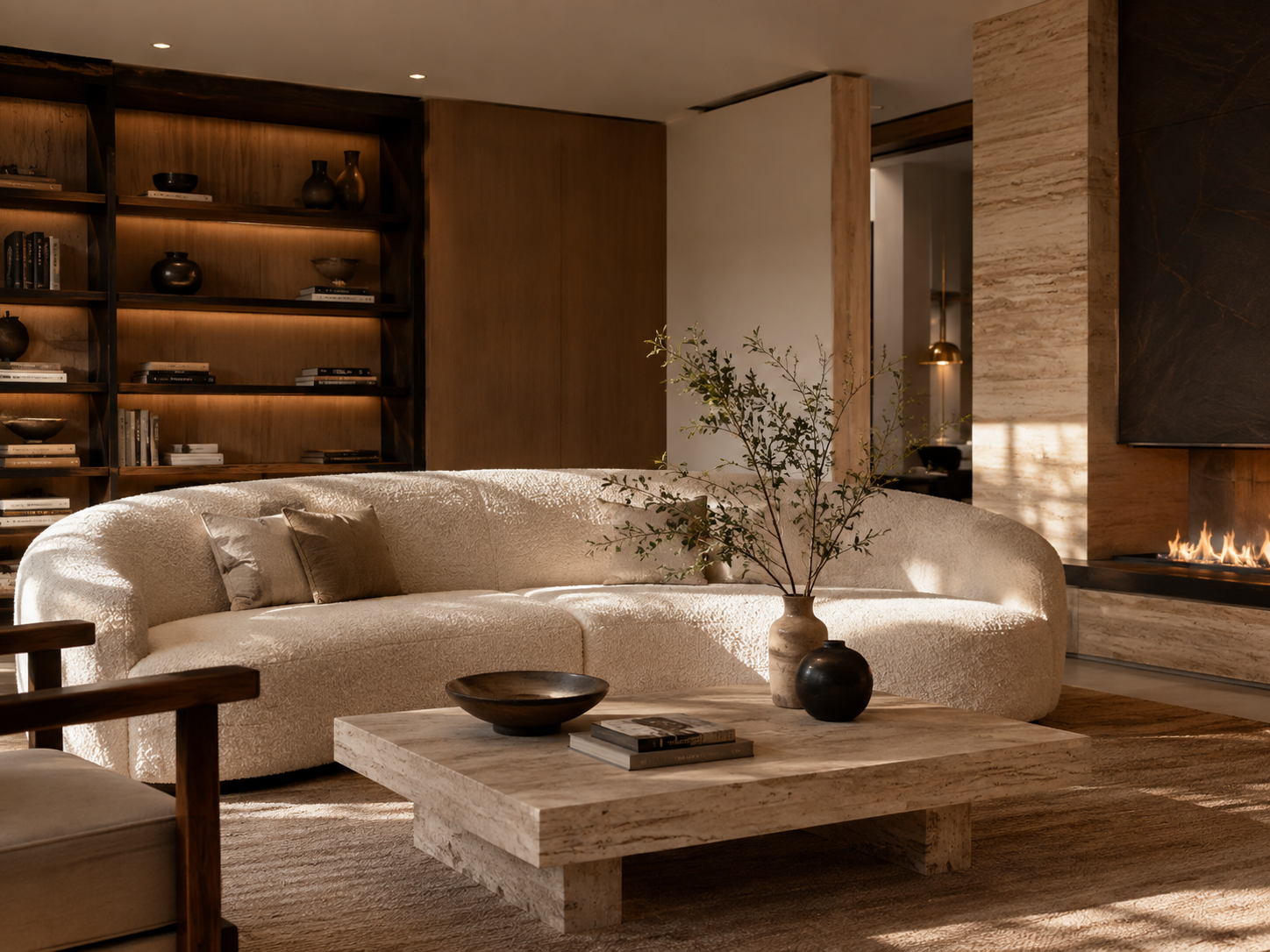 Statement Sofa for Quiet Luxury Living Room