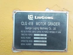 Luigong CLG418 Grader 10