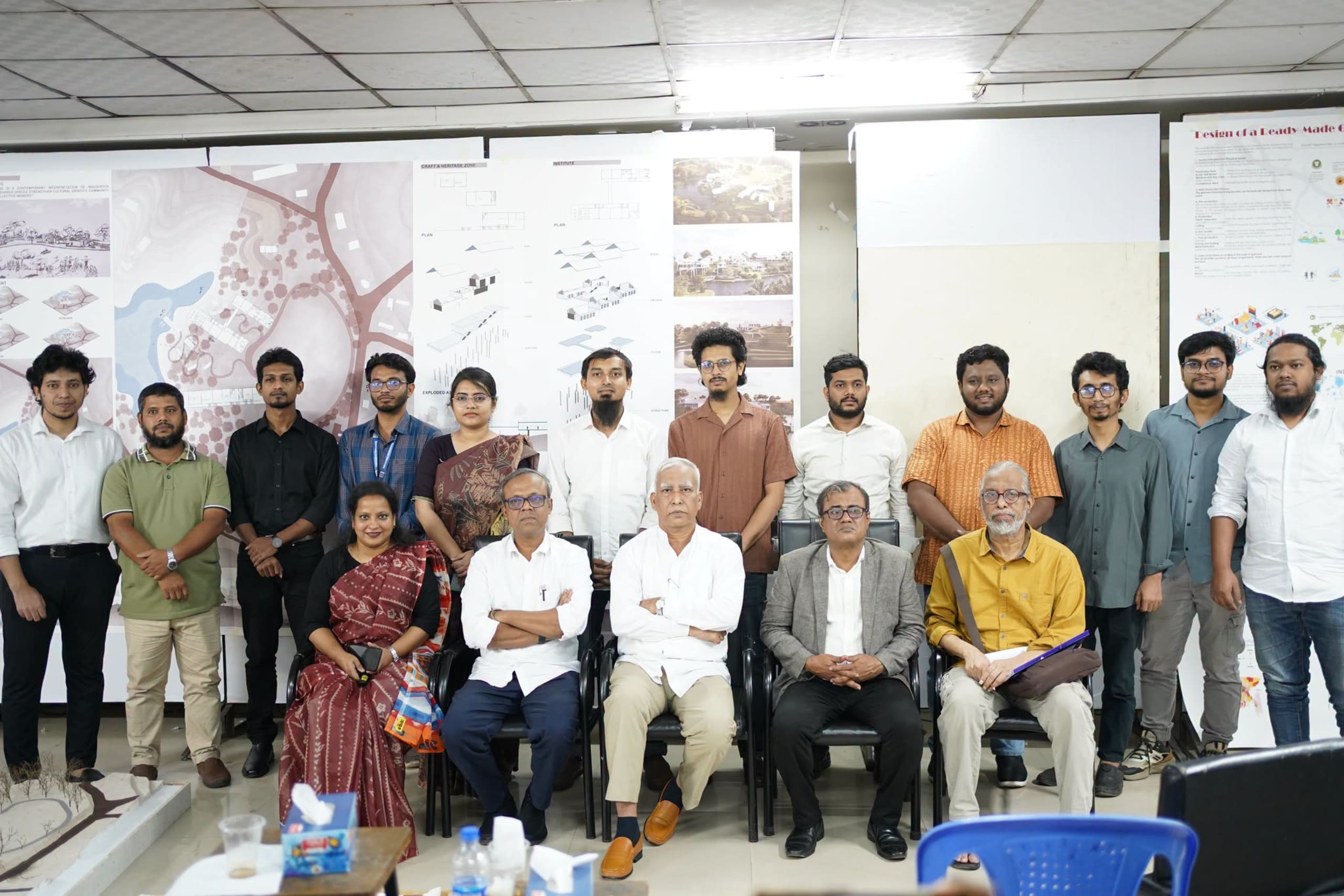 Sonargaon University Architecture students and faculty