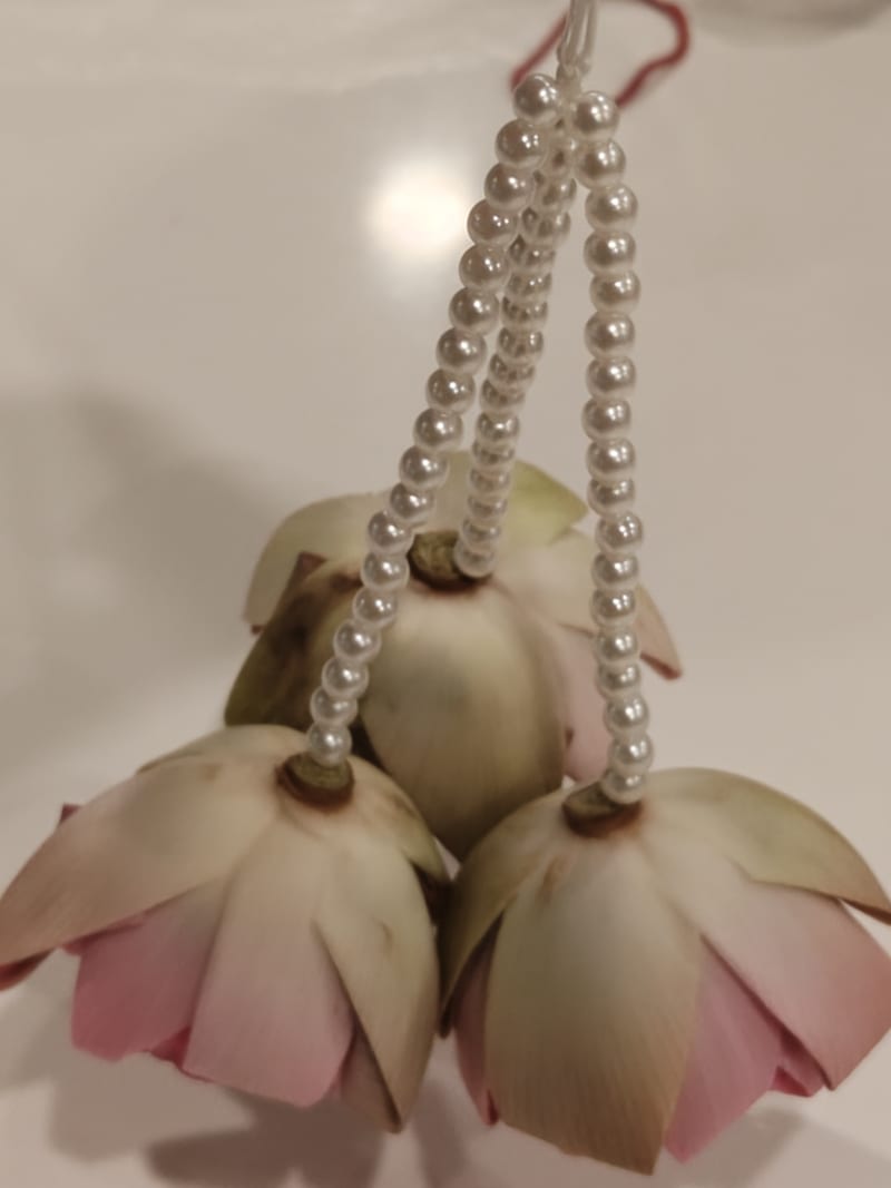 Lotus Bud Pearl Hangers