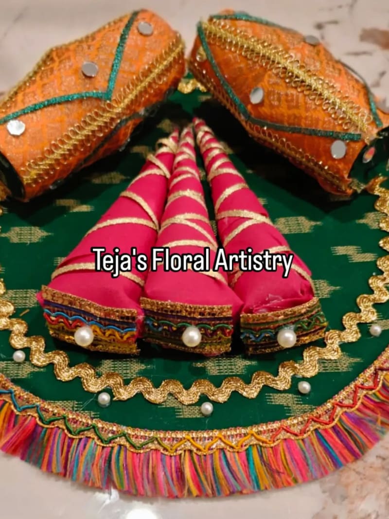Pink Mehendi Cone Platter