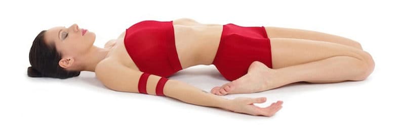 Reclining Hero Yoga Pose