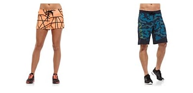 Reebok board shorts and fitness shorts