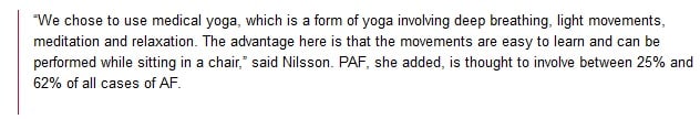 Yoga for AF Patients Yoga for AF Patients