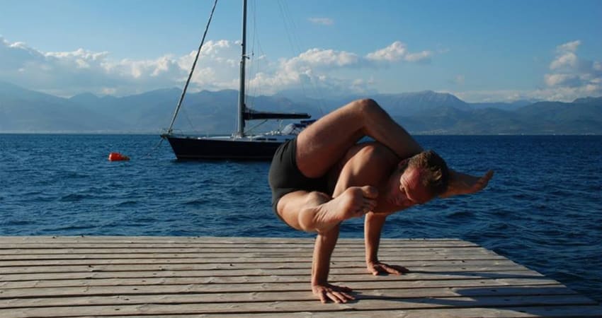 Spyros Kapnias yoga pose exercise