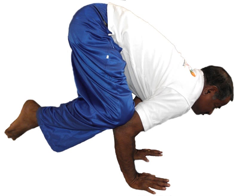 crow pose bakasana
