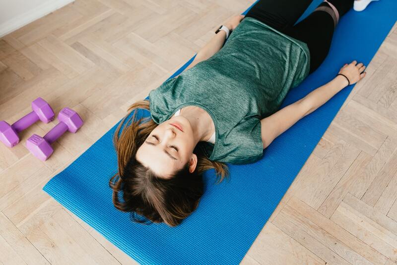 Corpse Pose (Savasana) to reduce high blood pressure