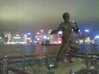 星光大道的李小龙雕像