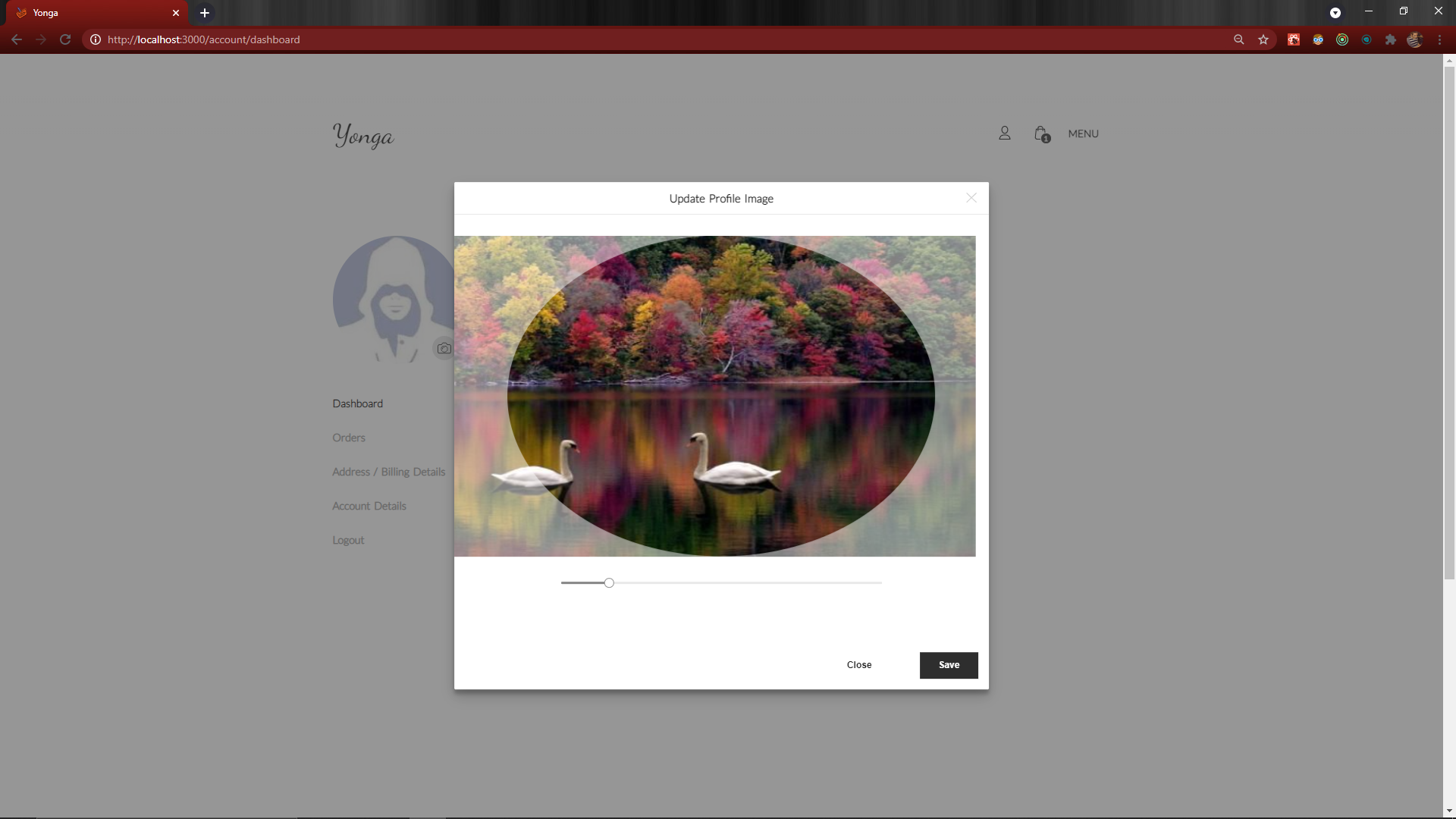 Dashboard upload Image