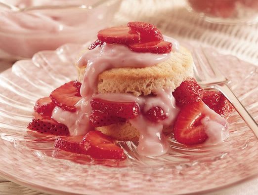 Strawberry Yogurt Shortcakes