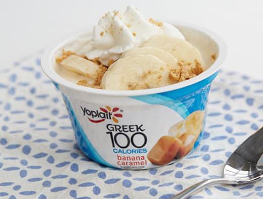Caramel Banana Cream Pie Yogurt Cup
