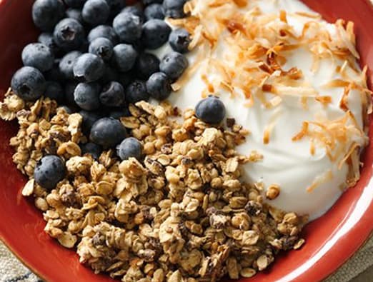 Chocolate and Toasted Coconut Yogurt Bowl