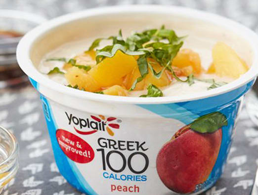 Peach Balsamic Basil Cup
