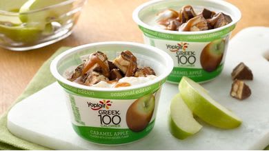 Candy Bar Caramel Apple Yogurt Dip