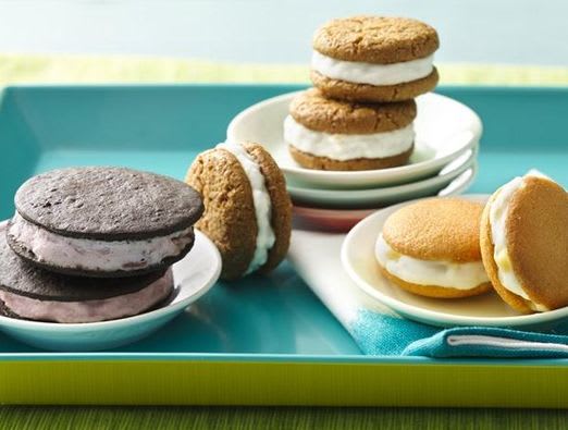 Chocolate Cherry FroYo Sandwiches