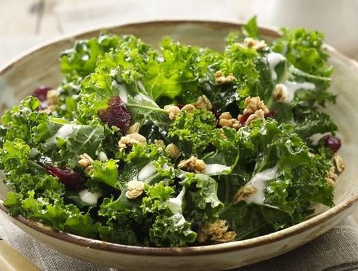 Crunchy Kale Salad with Yogurt Vinaigrette
