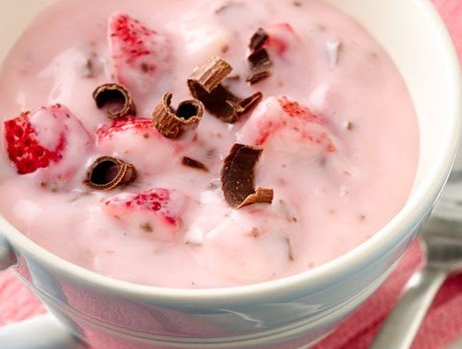Double Chocolate Dipped Strawberry Yogurt Cup