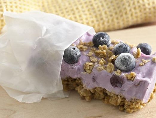 Frozen Blueberry Breakfast Bars