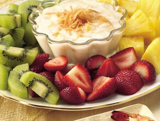 Fruit with Pina Colada Dip