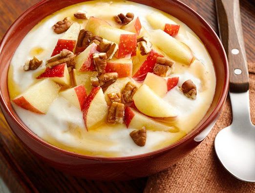 Maple Pecan Apple Yogurt Bowl