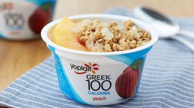 Peach Crumble Yogurt Cup