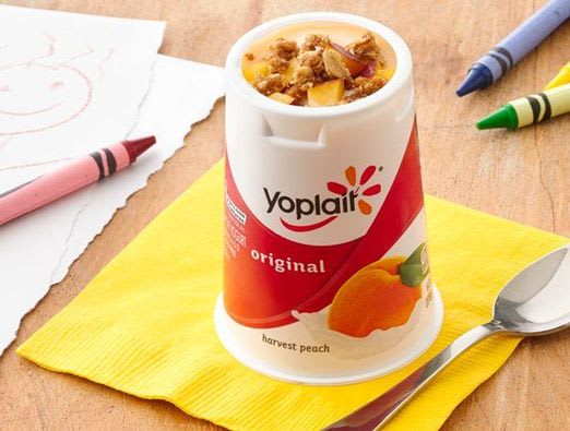 Peachy Keen Yogurt Crisp