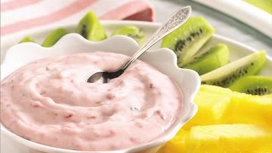 Raspberry Mint Marshmallow Creme Dip