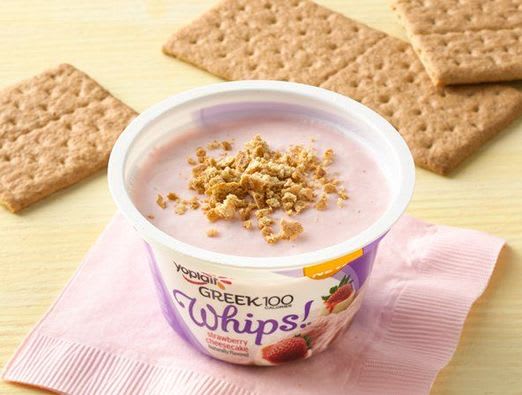 Strawberry Cheesecake Whips! with Graham Cracker Crumble