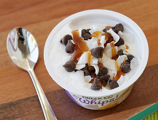 Caramel Chocolate Coconut Macaroon Cup