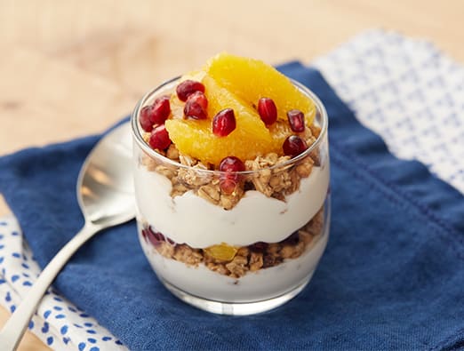 Winter Fruit Protein Parfait