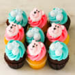 Baby boy & girl mixed mini cupcakes (12 pcs)