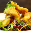 Salt & pepper squid salad